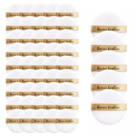 Bobbyn 보비니 프리미엄 파우더 골드 퍼프 5P x10 50개, 메이크업 분첩 Bobby Premium Powder Gold Puff 5P x10, 50 Pieces, Makeup Puff