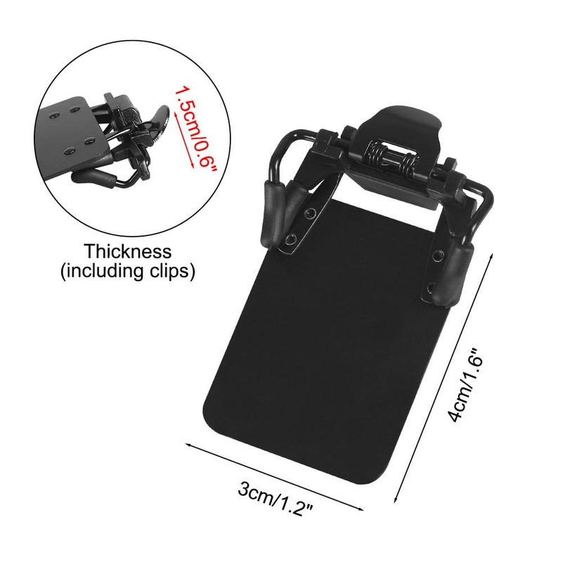 DONGKER Shooting Glasses Blinders Occluder Clip,2 PCS 180° Adjustable Angle