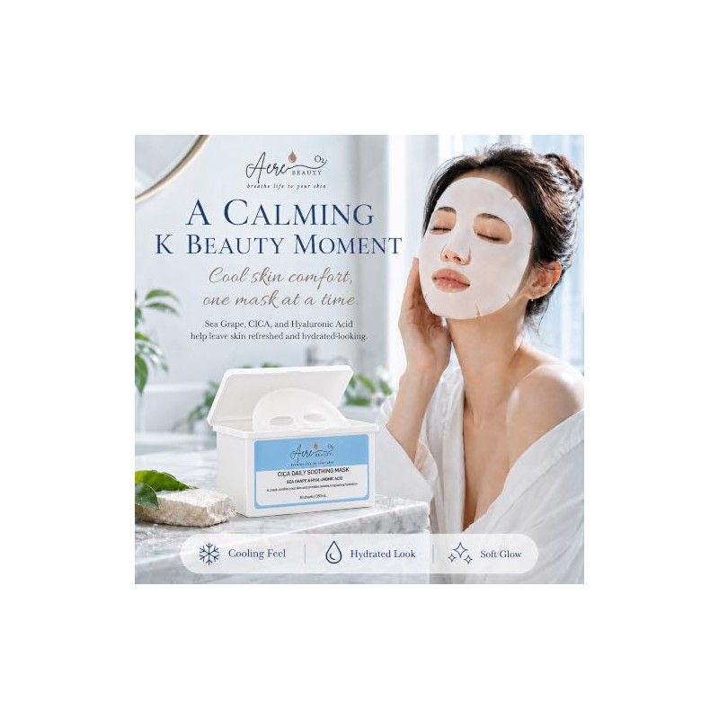 CICA & SEA GRAPE (Caulsidian Lentillifera) EXTRACTO Mascarilla
