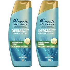 Head & Shoulders DermaXPro Beruhigende Pflege Anti-Schuppen-Shampoo 250ml mit Aloe Vera-Extrakt und Ceramide-Komplex, Hilft, Trockene, Juckende Kopfhaut zu Beruhigen und die Hautbarriere zu St√§rken