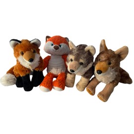 Weighted Plush Wolf or Fox with 3 lbs, weighted stuffed animal, washable buddy