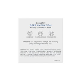 Cetaphil Deep Hydration Healthy Glow Daily Face Cream, 1.7 oz, 48 Hour Dry Skin Face Moisturizer for Sensitive Skin, With Hyaluronic Acid, Vitamin E & Vitamin B5