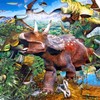 Jumbo Floor Puzzle for Kids,48 Piece Volcano Dinosaur Large Jigsaw