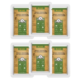 BeyondFeed™ Fresh Feeder Vac Pack Mealworms, All Natural and Preservative-Free, Ideal for Insect-Eating Reptiles, Birds, Tropical Fish, and Small Animals, 0.7 oz/ 20g *6 Packs Bundle