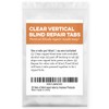 Impresa Clear Vertical Blind Repair Tabs - 50 Clear, Stick-On