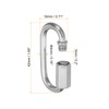 PATIKIL 4mm Chain Quick Links, 5 Pack Chain Connector Screw