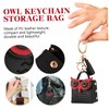 DOITOOL Owl Earbud Bag for Headphones Pu Leather Carrying Case