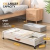 Eastherry Under Bed Storage with Wheels, XXXL Larger Under Bed