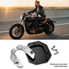 Universal Motorcycle Kickstand Pad CNC Side Stand Silver Tone