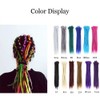 Dsoar 20 inch Dreadlock Extensions 12 Strands Synthetic Dreads Handmade