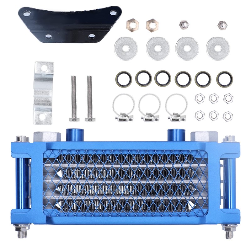 Engine Oil Cooler Kit Cooling Radiator Universal for Motorcycle Dirt