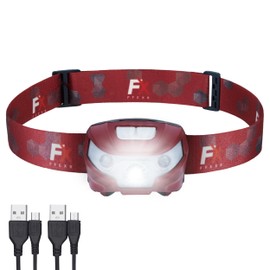 FX FFEXS LED Headlamp Rechargeable - Waterproof Head Lamp Headlight - Head Lights for Forehead - Head Lamps LED Rechargeable - Super Bright Headlamps for Adults - 5Mode Head Flashlight Running Hiking