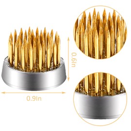 WUWEOT 12 Pack Flower Frog Holder, Kenzans Round Flower Arranger Mini Frog Floral Frog Pins, 0.9 Inch Flower Pin Holder Fixed Tools for Small Vase Ikebana Decoration Supplies,