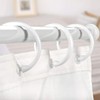 Top-Spring 12 Packs Shower Curtain Rings Plastic Curtain O Rings