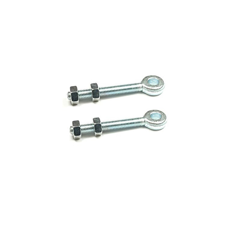 Wyre Direct 2pcs Adjustable Garden Gate Hinges Eye Bolts, Galvanised