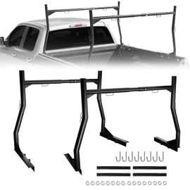 Bastidores de escalera para camión, bastidor de escalera de acero extensible para camión se adapta a la mayoría de cajas de camión que van desde 46" a 71" de ancho, capacidad de 800 libras para kayak