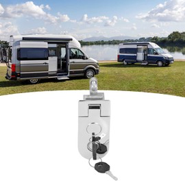 Leapiture RV Door Lock Trailer Entry Door Lock Compression Latch Powder Coated Zinc Alloy Antirust for Motorhome Yacht