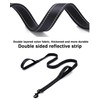 Aeclleca Soft Handle Reflective Black Dog Leash with 2 Padded