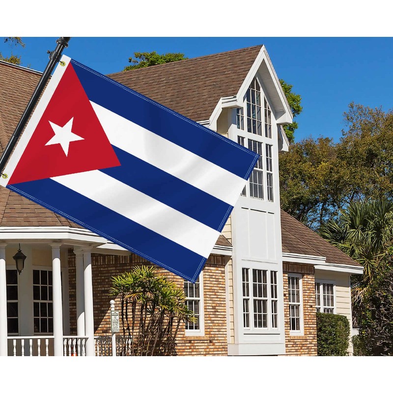 2×3 FT Cuba Flag,Medium 60×90 CM Cuban Outdoor Banner,100D Decor,Doube