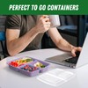 50 Pack (100-Piece) 32 oz Meal Prep Containers Reusable with