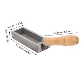 Silver Ingot Mold Bar Casting Mold 4 Inch Portable Jewelry Ingot Mold Oil Groove Gold Bar Cast Iron Ingot Mold for DIY