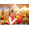 CHAIYA 7x5ft Autumn Thanksgiving Backdrop Autumn Harvest Backdrop Haystack Pumpkin