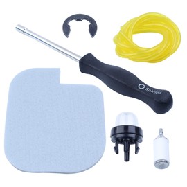 Atunee Air Fuel Filter Line Primer Bulb Carb Adjustable Tool Kit Fit for Poulan P3314 P3416 P3816 PP3416 PP3516 PP3816 PP4018 PPB4218 Chainsaw with E-clip Repalce 530057925