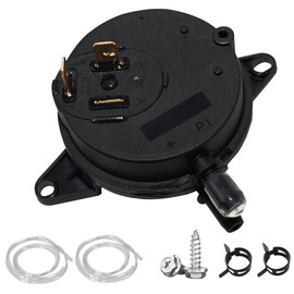 42001-0061s Pressure Switch, Air Flow Switch, Compatible with Pentair MasterTemp and Sta Rite Max-E Therm Models of Heaters, MasterTemp 400 300 200 125 Low Nitrogen Pool Heater, Comes with 2 Hoses
