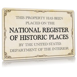 ALREAR Metal Sign National Register Historic Places Vintage Tin Signs farmhouse Wall Decor Retro Art 8 x 12 inches