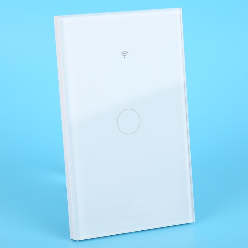 Intelligent WIFI Touch Switch Single Fire 1 Channel White AC