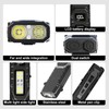 EDC Tactical Flashlight Rechargeable, High Lumens Pocket Flashlight，Super Bright Cap