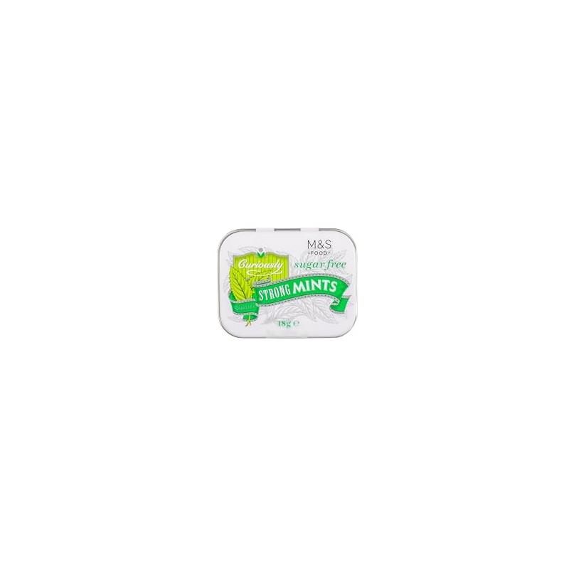 M&S Marks & Spencer Curiously Strong Mints in Tins, Sugar