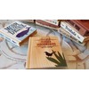 Solid Wood Book Shaped Coasters w/drinking puns