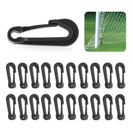 Penmol 20 Heavy Duty Football Net Clips White Plastic Clips for Safe and Easy Application Universal Size - Fits Most Sports Nets