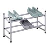 Richards Homewares Stackable Telescoping Shoe Rack, Silver