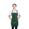 Noxiglow Adjustable Short Aprons for women with 3 Pockets, Waterproof