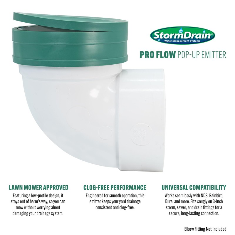Pro Flow Clog-Free 3-in. Replacement Pop-Up Emitter Lid-Compatible with Drain