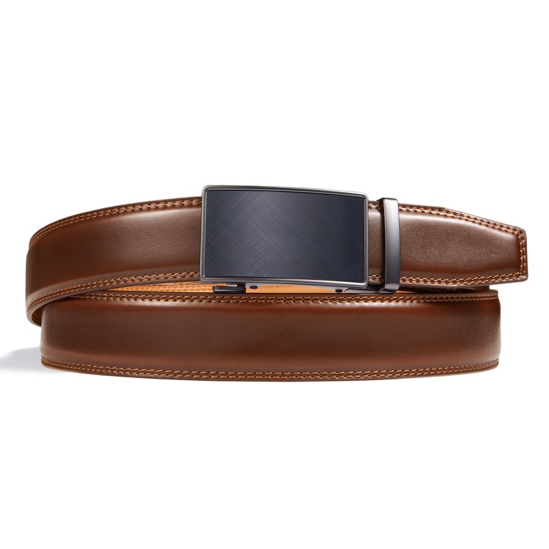 VATAN Men's Belt Leather Ratchet Belt for Men Dress Casual