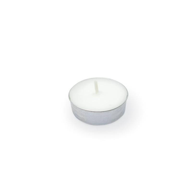 PRITOGO Tea lights, white, 38 x 12 mm, soot-free, burning