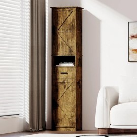 Tall Bathroom Storage Cabinet with 2 Barn Doors and 1 Drawer, Narrow Storage Unit, Adjustable Shelves,Floor Cabinet for Bathroomcolor: Vintage, size: standard
