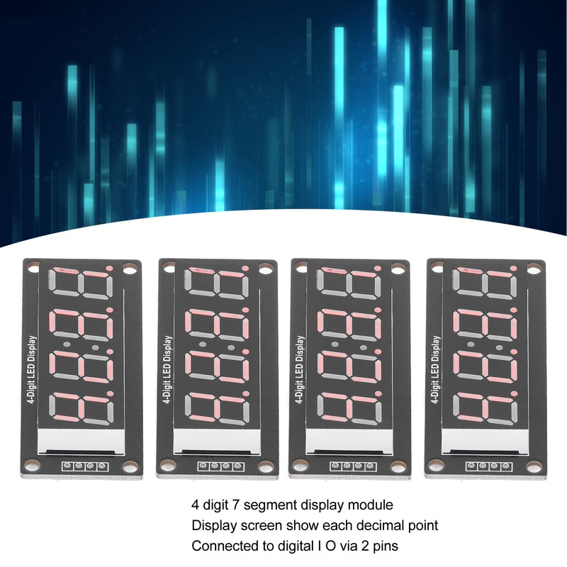 4 Set 4 Digit Digital Tube LED Display Board 7