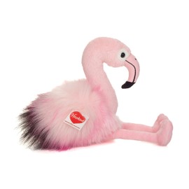 Teddy Hermann Herzekind 93952 Flamingo Flora 35 cm, Cuddly Toy, Plush Toy with Recycled Filling