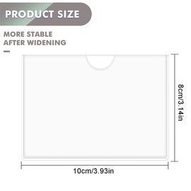 ZZHBOO 6 Stck Auto Parkschein Clip Parkschein-Taschen Parkausweishalter Windschutzscheibe Parkausweis Halter Hlle Parklizenz Selbsthaftend Transparente Klebetasche