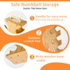 Wooden Dumbbell Rack for Home Gym Storage – Space-Saving A-Frame