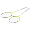 2 Player Badminton Racquets Set Lightweight Carbon Composite Double Rackets