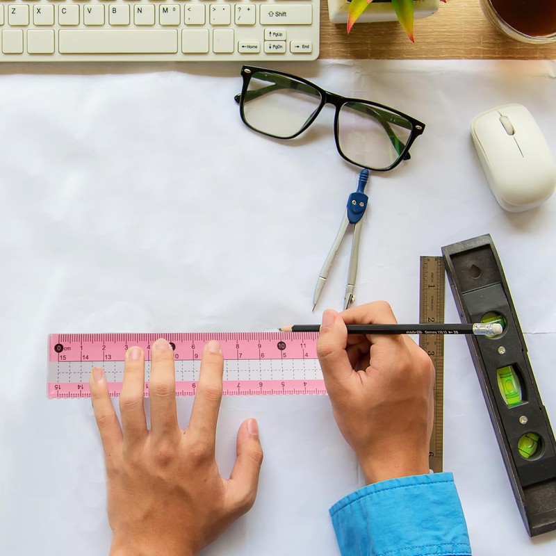 Compass Geometry Tool Protractor and Compass Set with Metal Box