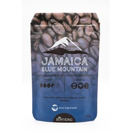 Kopi King Jamaica Blue Mountain | Variety Pure 100% Arabica Coffee from Jamaica | Rarity Coffee | Direct Trade | Made in Germany (100 g, Ground)