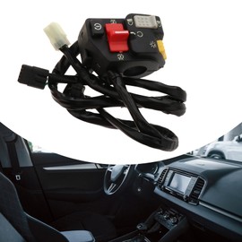 MagiDeal Left Handlebar Switch 35150-hp1-a01 Repair Part Handle Bar Switch Start Stop Run Headlight Button for TRX450er 2006-2014