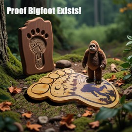 Haigoo Bigfoot Large Bamboo Cutting Board, Sasquatch Camper Wooden Cutting Board Gifts for Women, Unique kitchen essentials Gift for Camping, Bigfoot Home Decor, Holiday Christmas Gifts