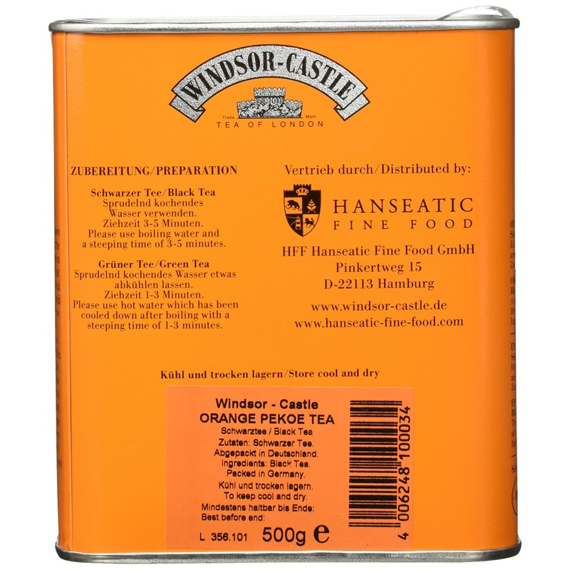 Windsor Castle Orange Pekoe Tea 500g Tin